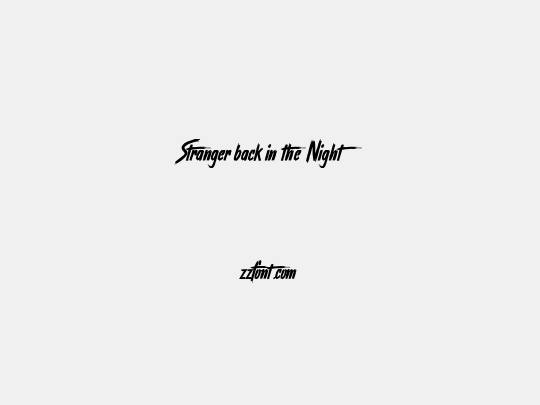Stranger back in the Night