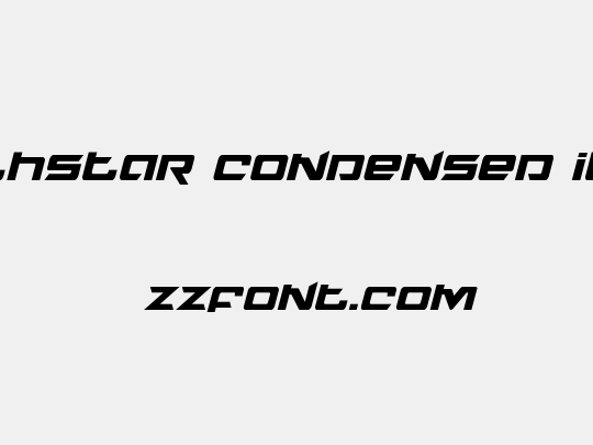 Northstar Condensed Italic