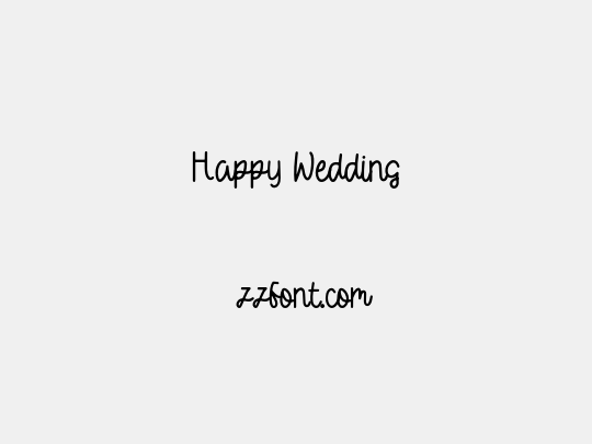 Happy Wedding