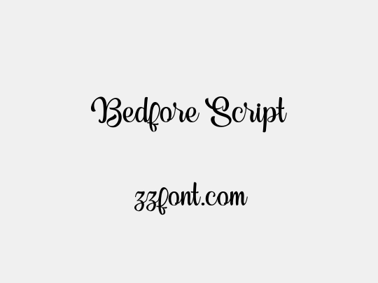 Bedfore Script