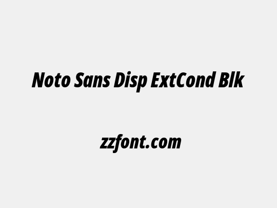 Noto Sans Disp ExtCond Blk