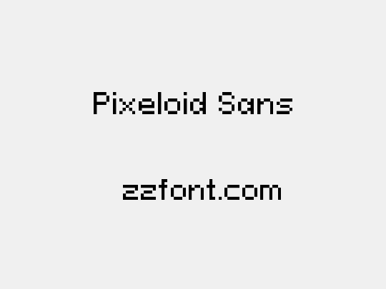 Pixeloid Sans
