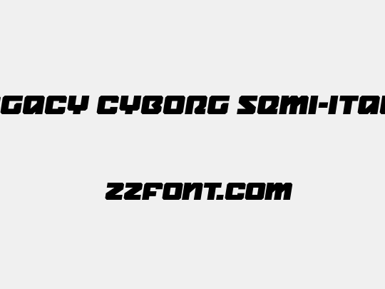 Legacy Cyborg Semi-Italic