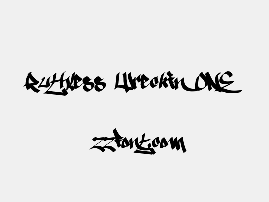 Ruthless Wreckin ONE