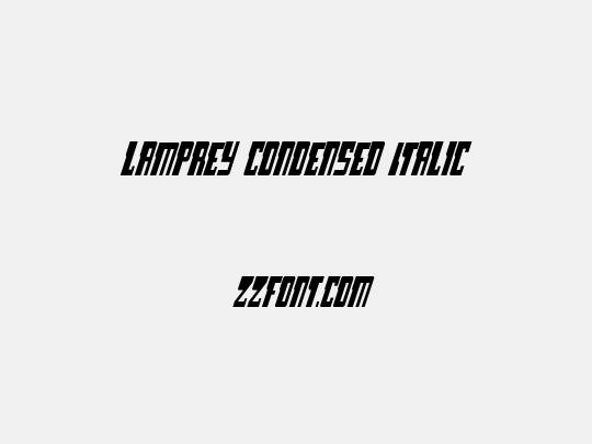Lamprey Condensed Italic
