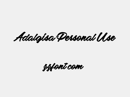 Adalgisa Personal Use