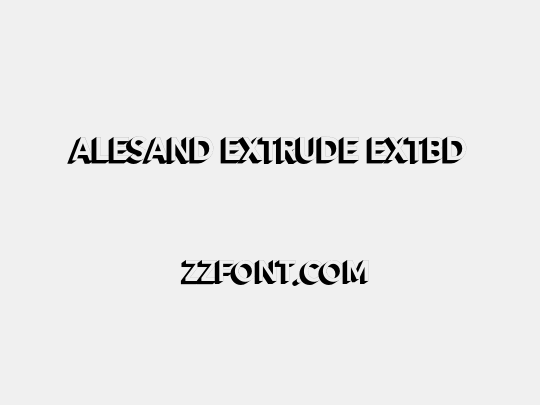 Alesand Extrude ExtBd