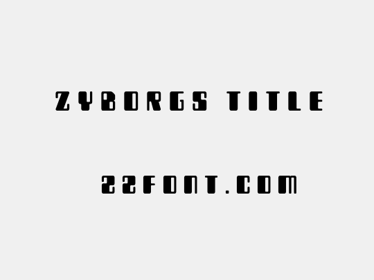 Zyborgs Title