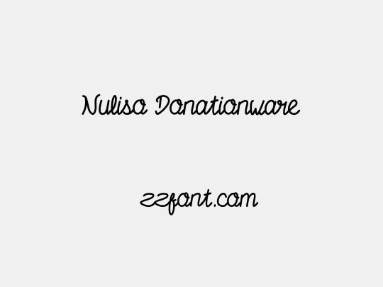 Nuliso Donationware