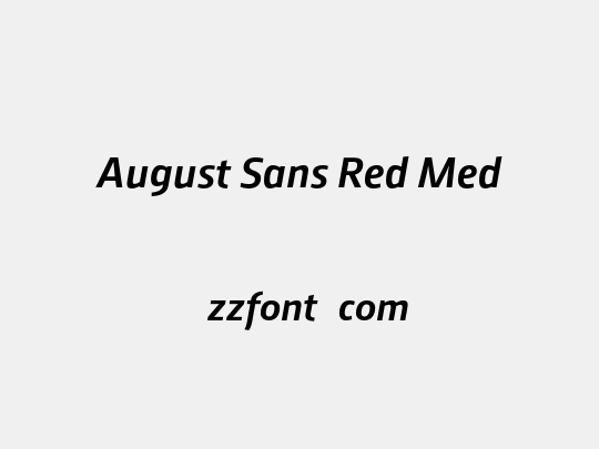 August Sans Red Med