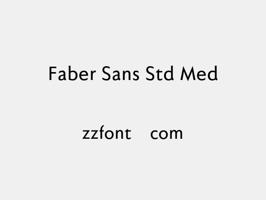 Faber Sans Std Med