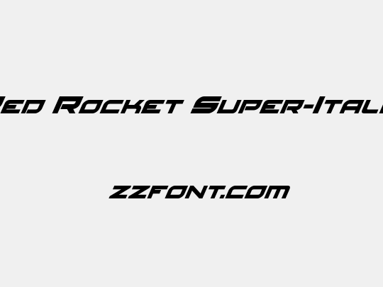 Red Rocket Super-Italic