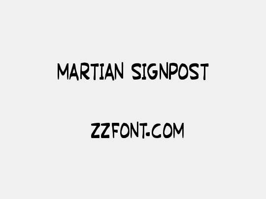 Martian Signpost