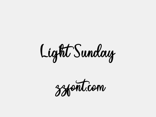 Light Sunday