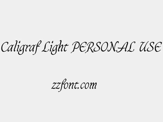 Caligraf Light PERSONAL USE