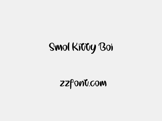 Smol Kitty Boi