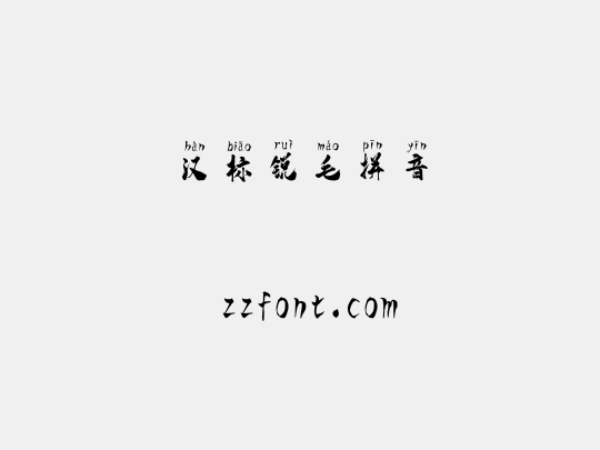 汉标锐毛拼音
