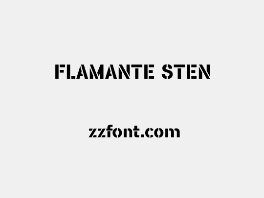 FLAMANTE STEN