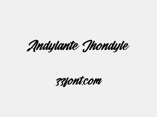 Andylante Jhondyle