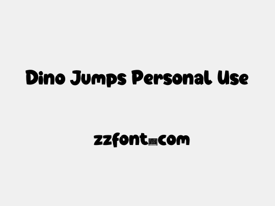 Dino Jumps Personal Use
