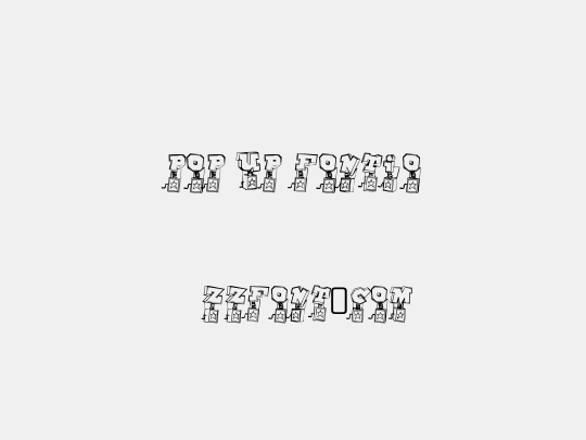 Pop Up Fontio