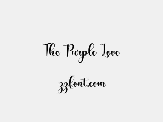 The Purple Love