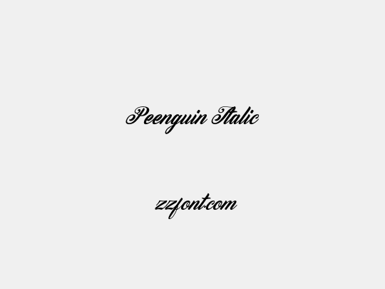 Peenguin Italic