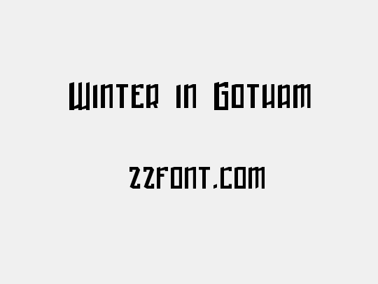 Winter in Gotham