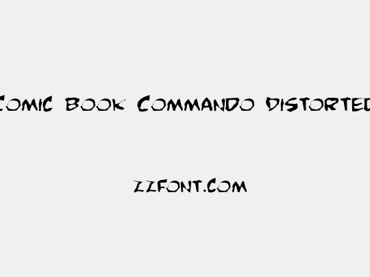 Comic Book Commando Distorted