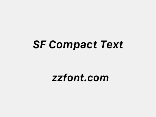 SF Compact Text