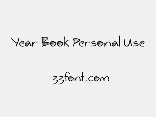 Year Book Personal Use