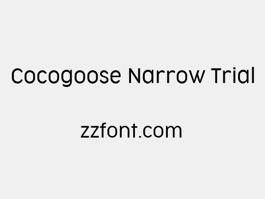 Cocogoose Narrow Trial