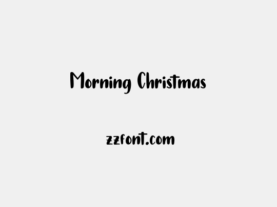 Morning Christmas