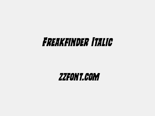 Freakfinder Italic