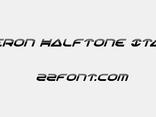 Oberon Halftone Italic