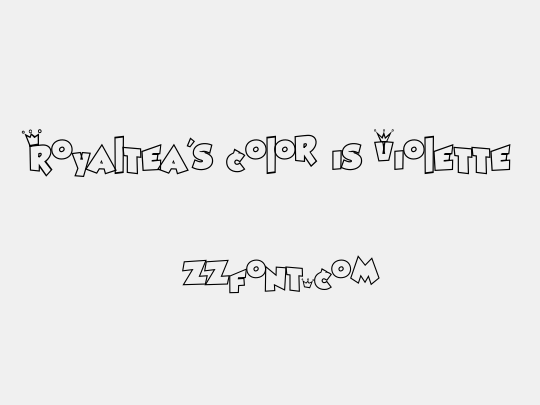 Royaltea's color is Violette