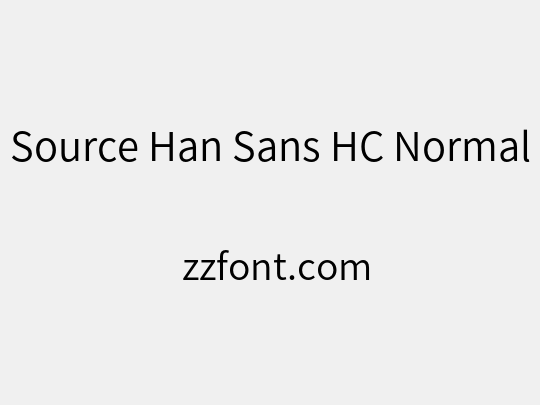 Source Han Sans HC Normal