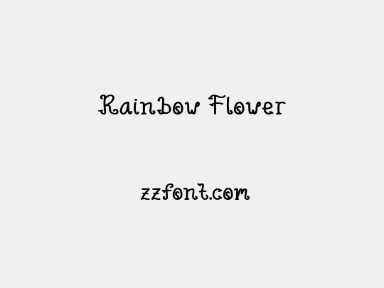 Rainbow Flower