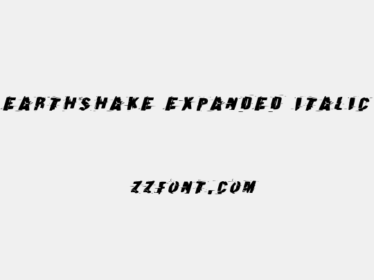 Earthshake Expanded Italic