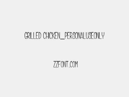 Grilled Chicken_PersonalUseOnly