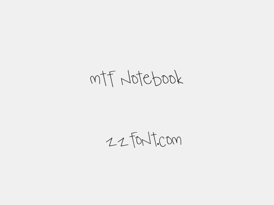 MTF Notebook