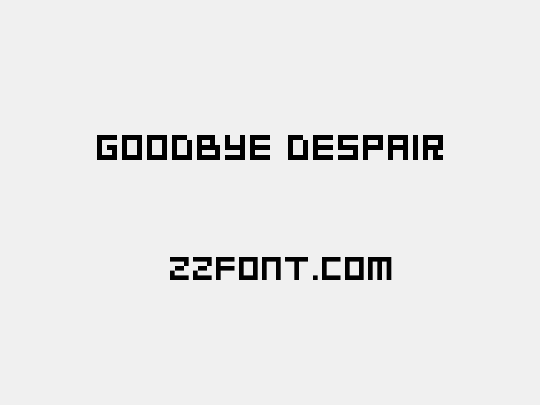 Goodbye Despair