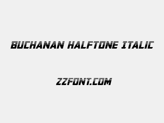 Buchanan Halftone Italic