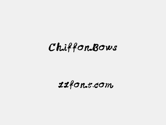 ChiffonBows