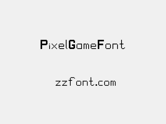 PixelGameFont