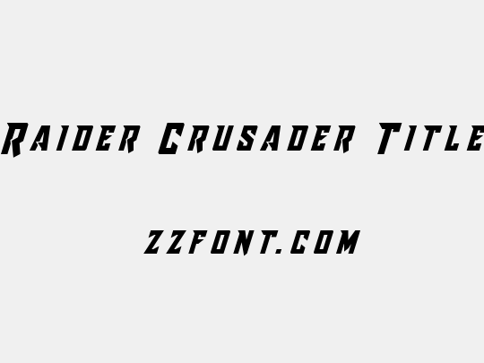 Raider Crusader Title