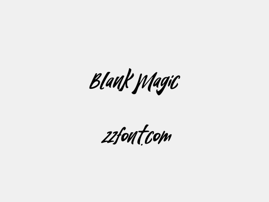 Blank Magic