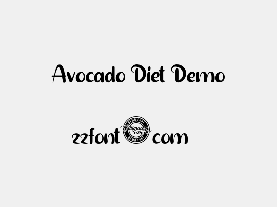 Avocado Diet Demo