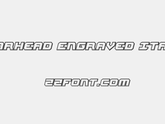 Gearhead Engraved Italic