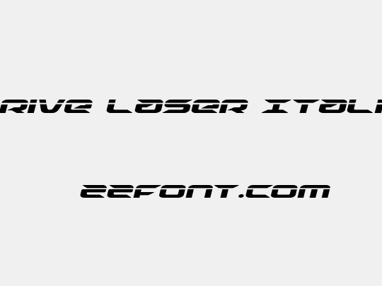 Drive Laser Italic